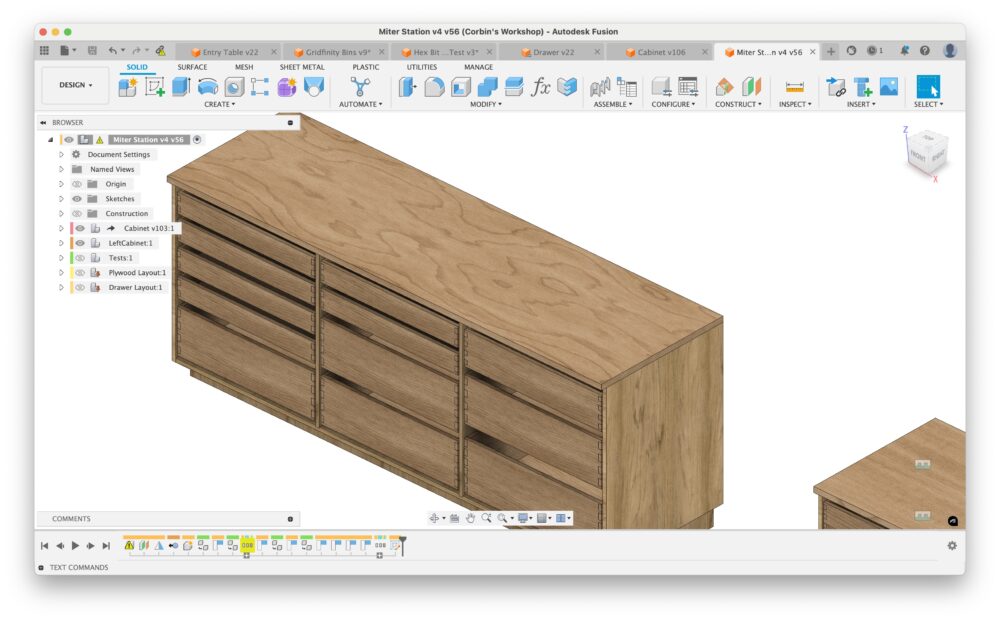 Digital Files: Miter Station Cabinet Design CAD Files